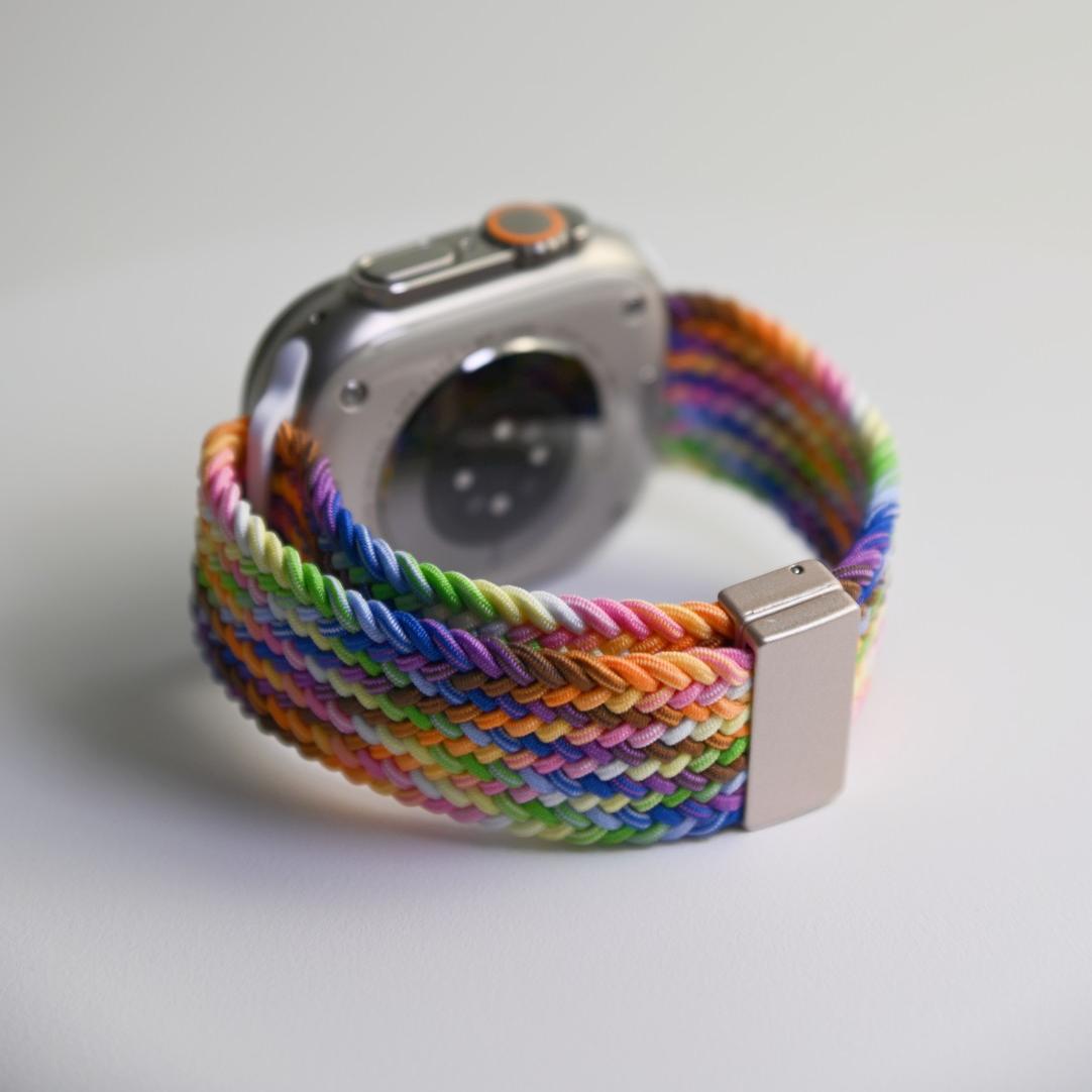 Apple Watch Braided Nylon Loop Band with Magnetic Clasp