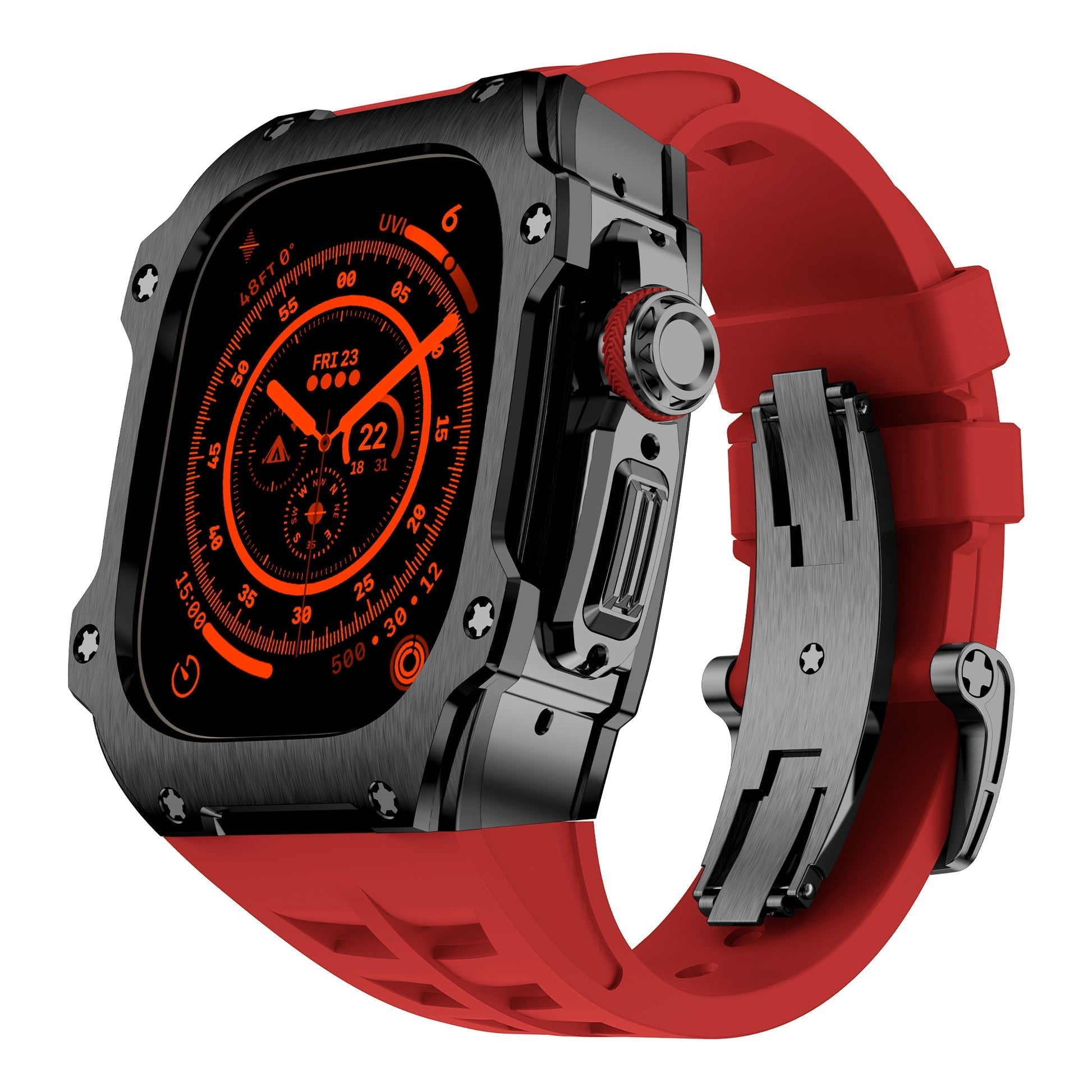 Apple Watch Ultra Black Stainless Steel Case – RM7015 Dark Vanguard