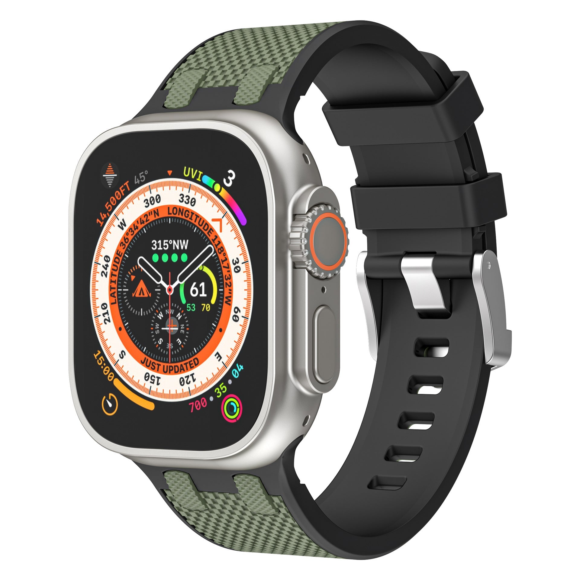 Bicolor Sport Silicone Apple Watch Band – Comfortable Fit