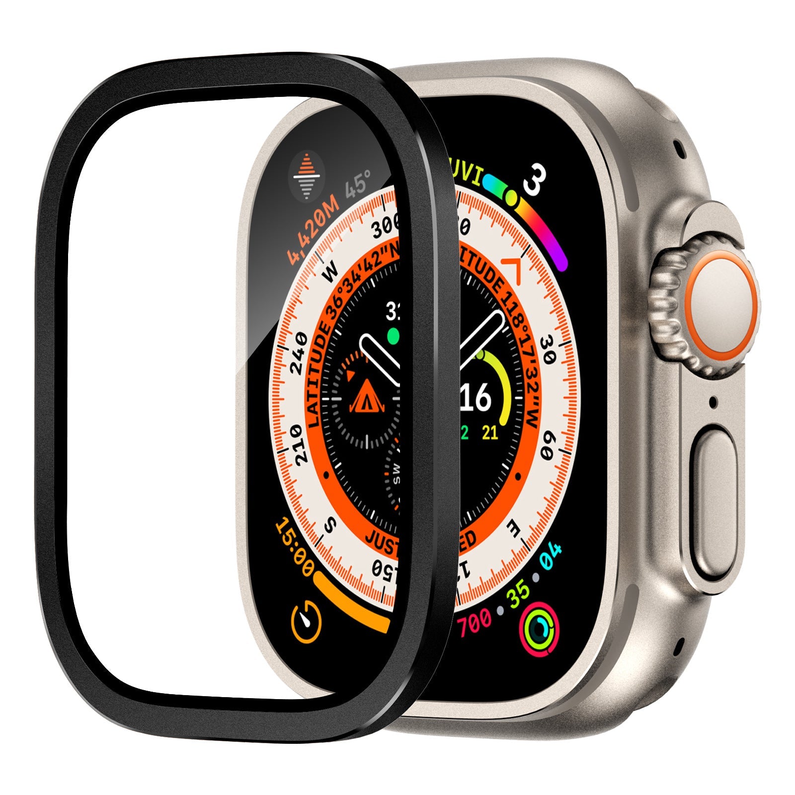 Titanium Screen Protector for Apple Watch Ultra – Full Coverage Protection