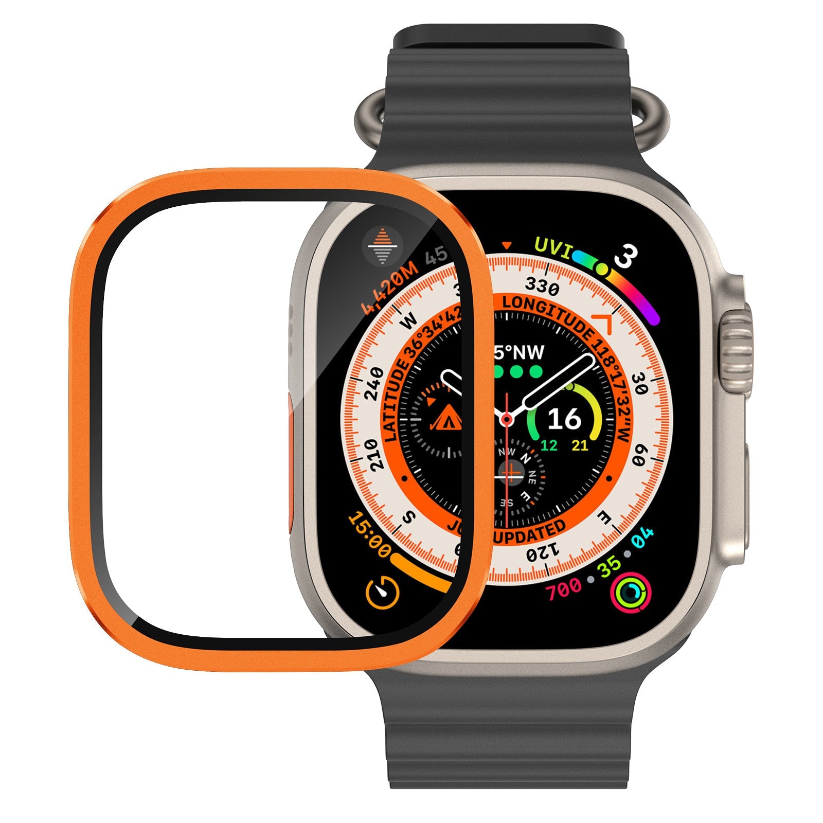 Titanium Screen Protector for Apple Watch Ultra – Full Coverage Protection