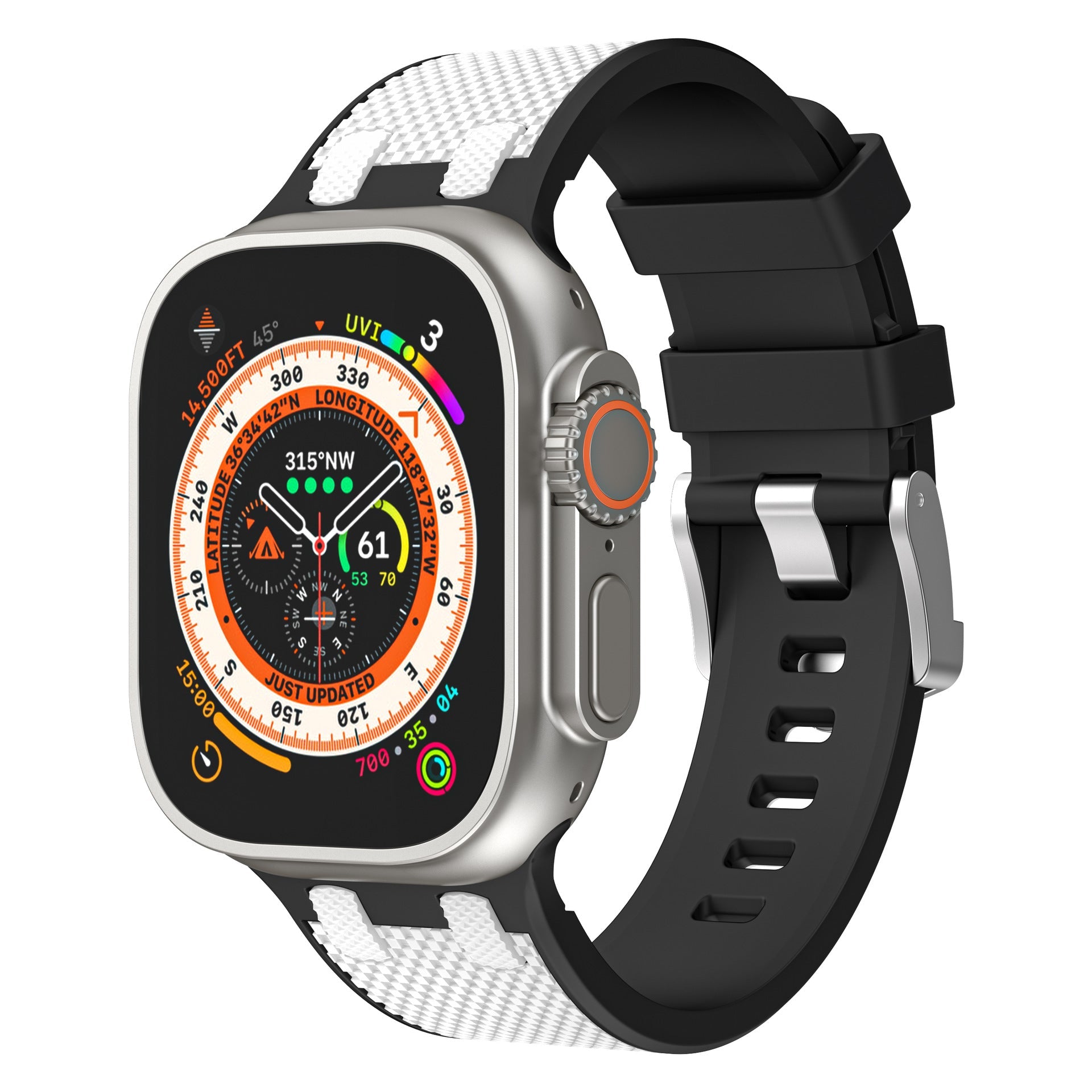 Bicolor Sport Silicone Apple Watch Band – Comfortable Fit