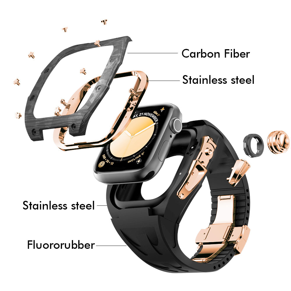 Kit de Conversão RM7013 para Apple Watch em Fibra de Carbono