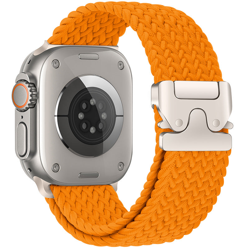 Braided Nylon Apple Watch Band with Parachute Buckle