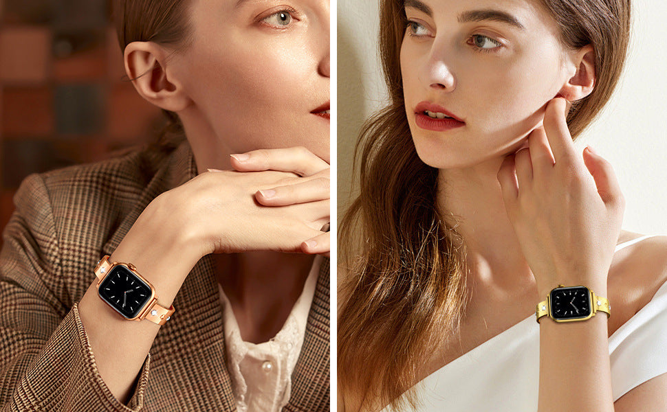 Apple Watch Diamond Bracelet – Luxury Metal Edition