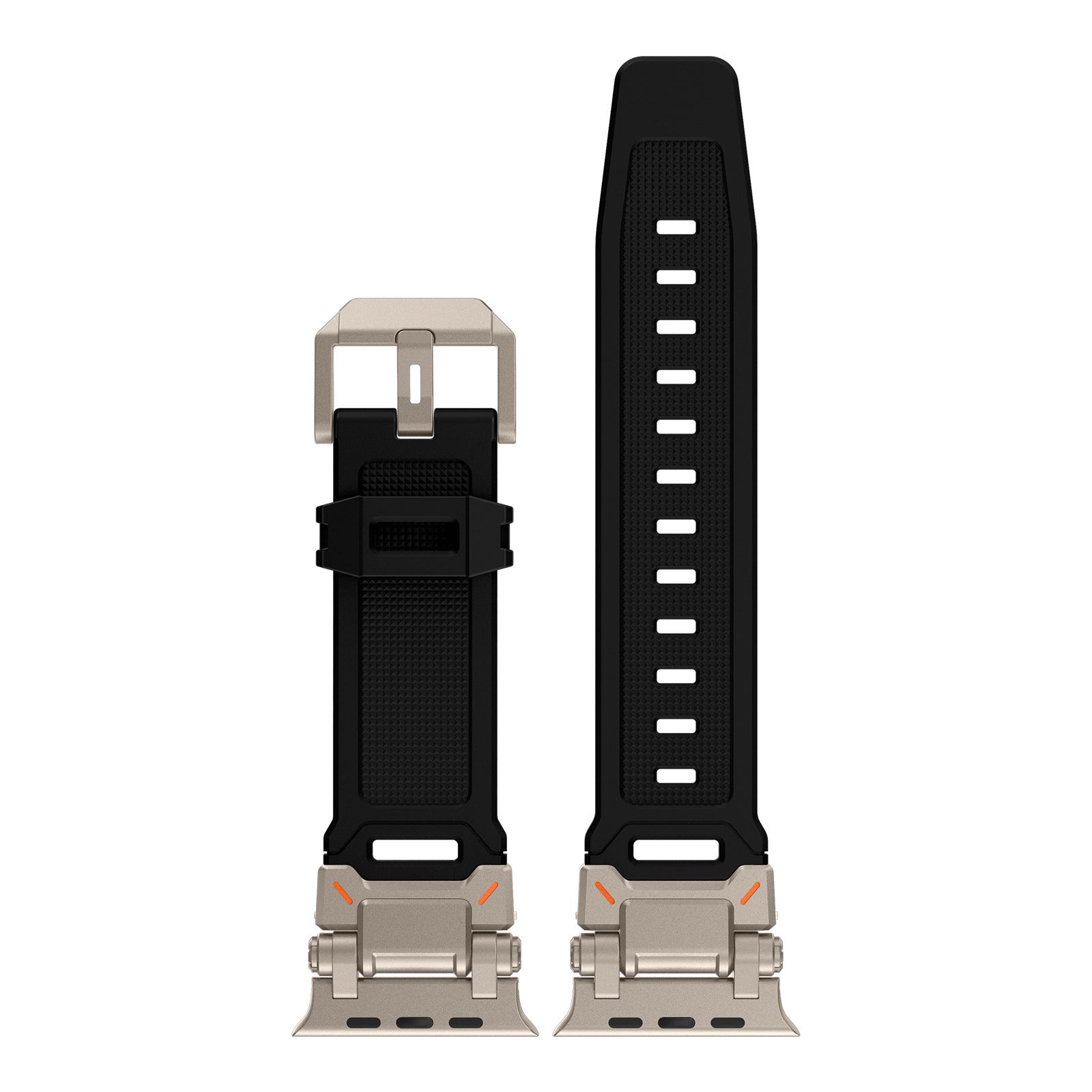 Explorer Silicone Band for Apple Watch Ultra – Titanium Adapter and Secure Fit