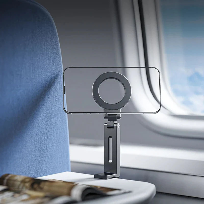 Portable Magnetic Phone Stand – Aluminium Build with MagSafe Support