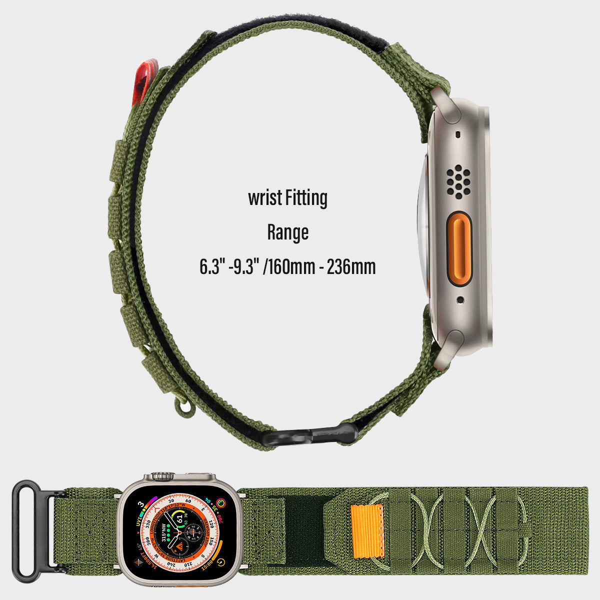 Rugged Nylon Sport Band for Apple Watch