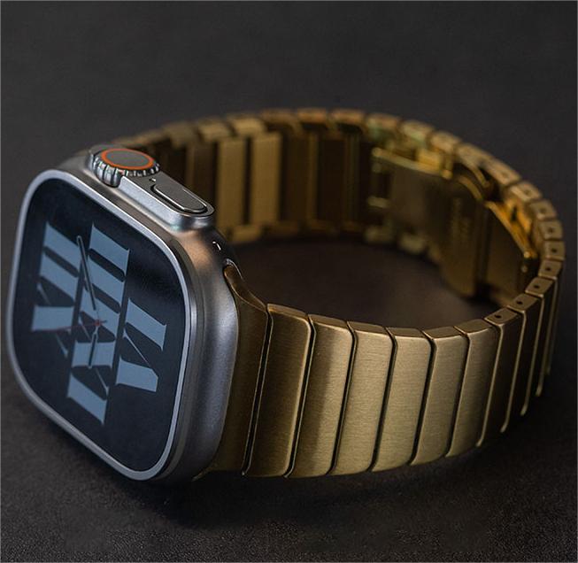 Premium Men’s Apple Watch Stainless Steel Band – Elegant Butterfly Buckle