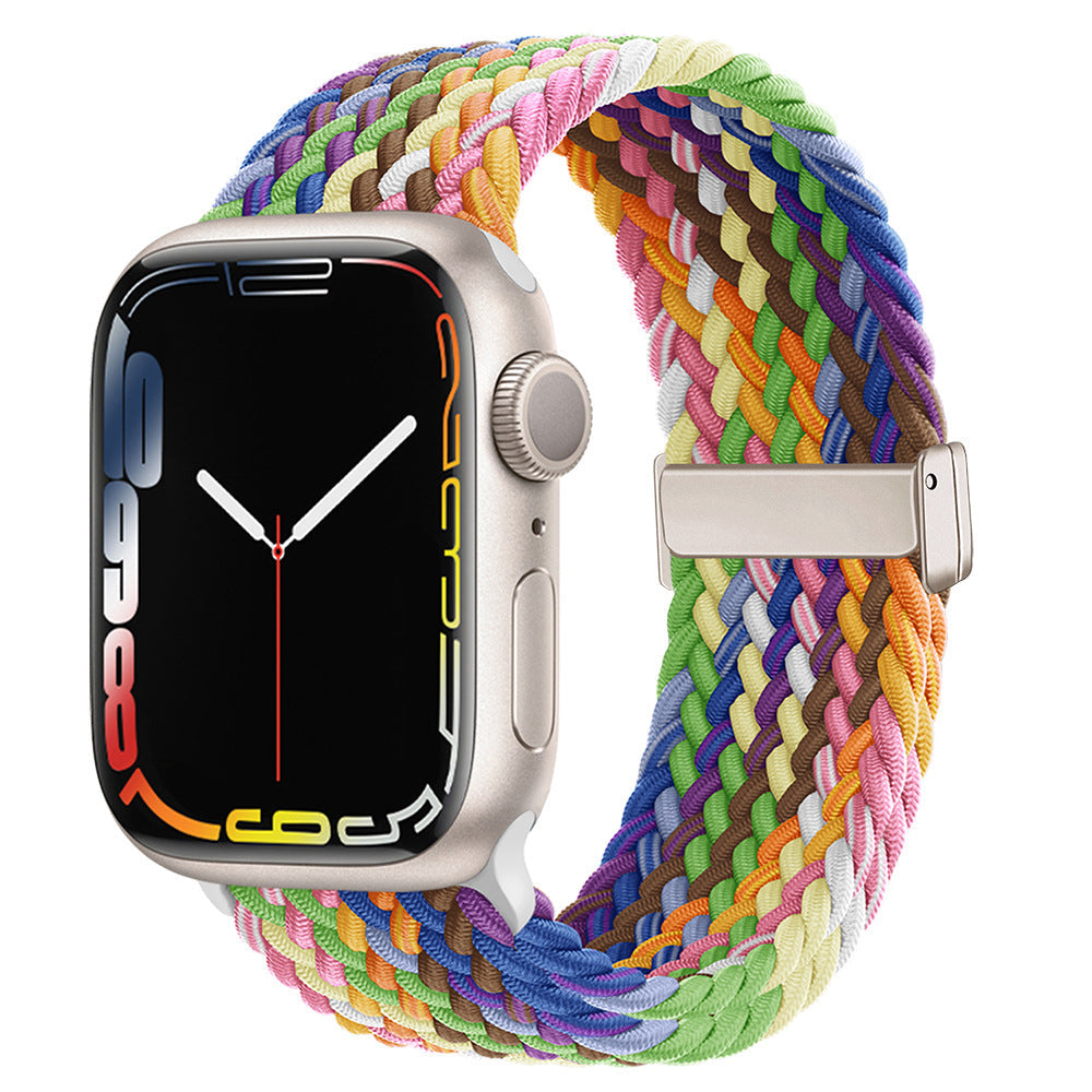 Apple Watch Braided Nylon Loop Band with Magnetic Clasp