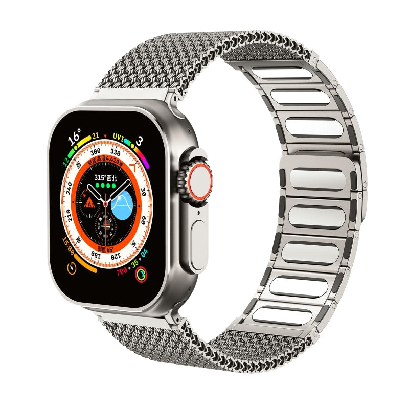 Men’s Magnetic Braided Steel Band for Apple Watch