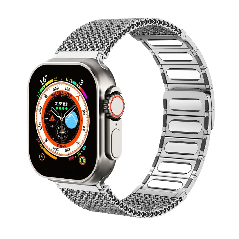 Men’s Magnetic Braided Steel Band for Apple Watch