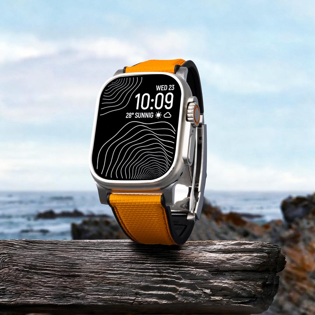 Premium Sport-Executive Fluororubber Strap for Apple Watch