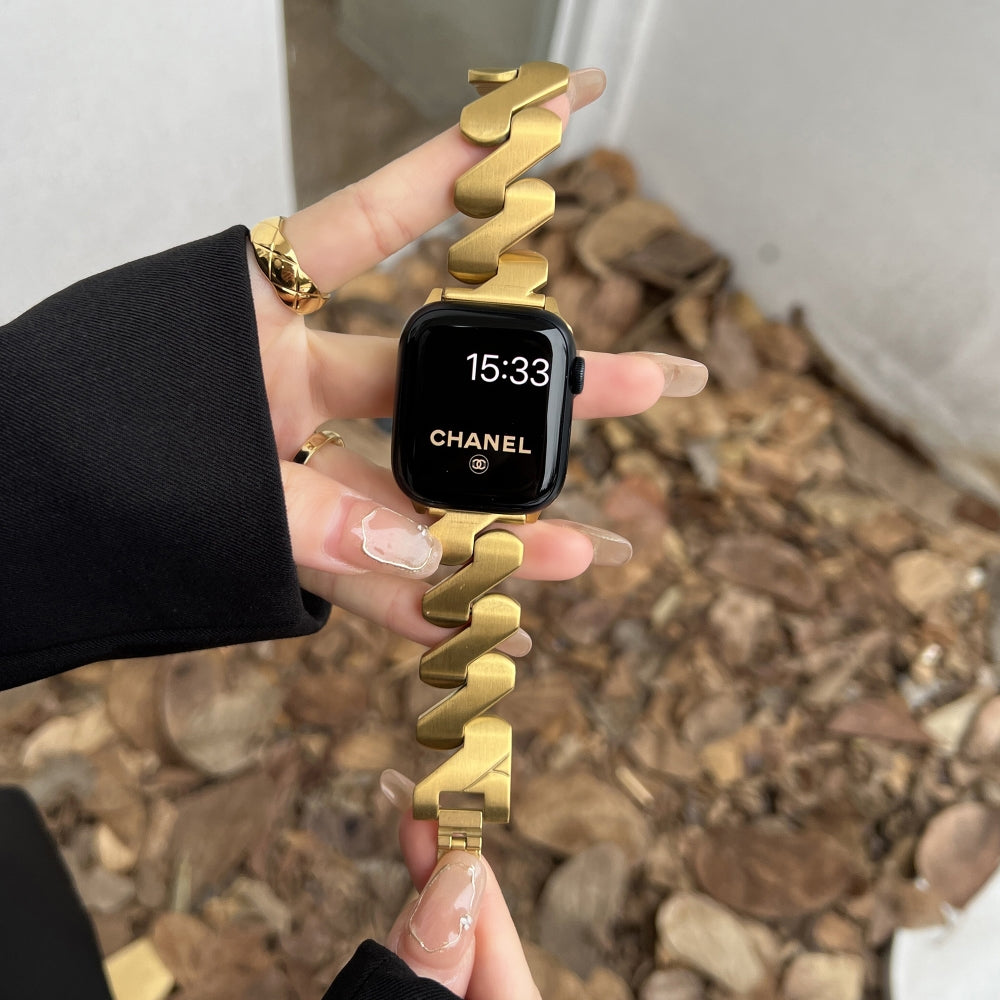 Women’s Stainless Steel Mobius Bracelet for Apple Watch