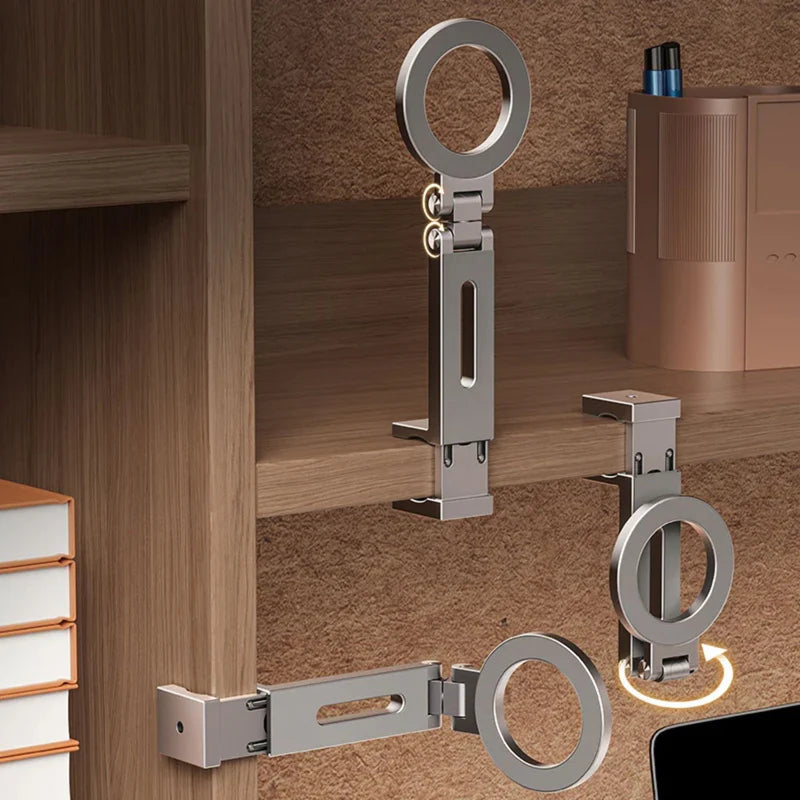 Portable Magnetic Phone Stand – Aluminium Build with MagSafe Support