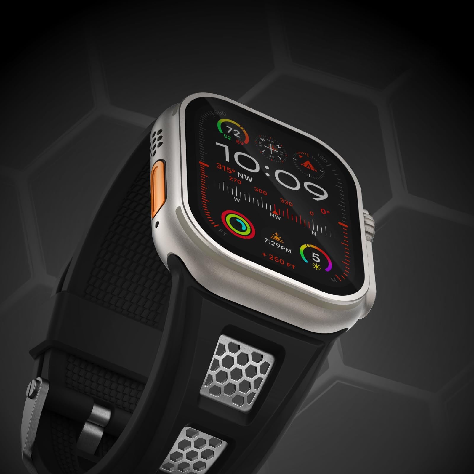 Rugged Sport Silicone Apple Watch Band