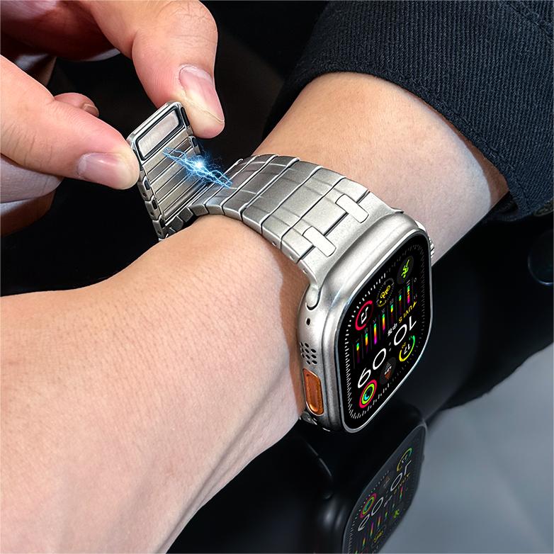 Premium Apple Watch Stainless Steel Band – Elegant Magnetic Closure