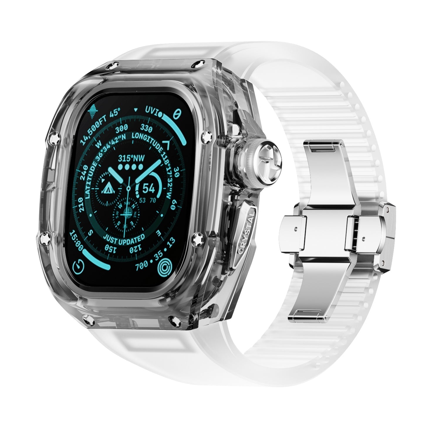 Men’s Apple Watch Crystal Band – Refined Finish and Luxury Appeal
