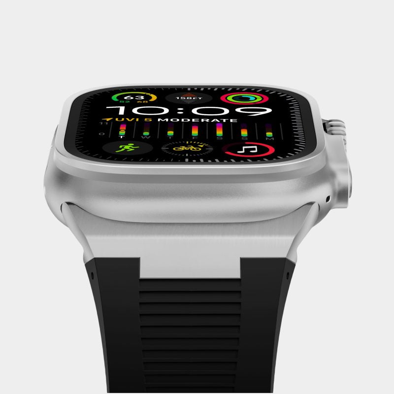 Silicone Apple Watch Band with Metal Connector – Secure Fit