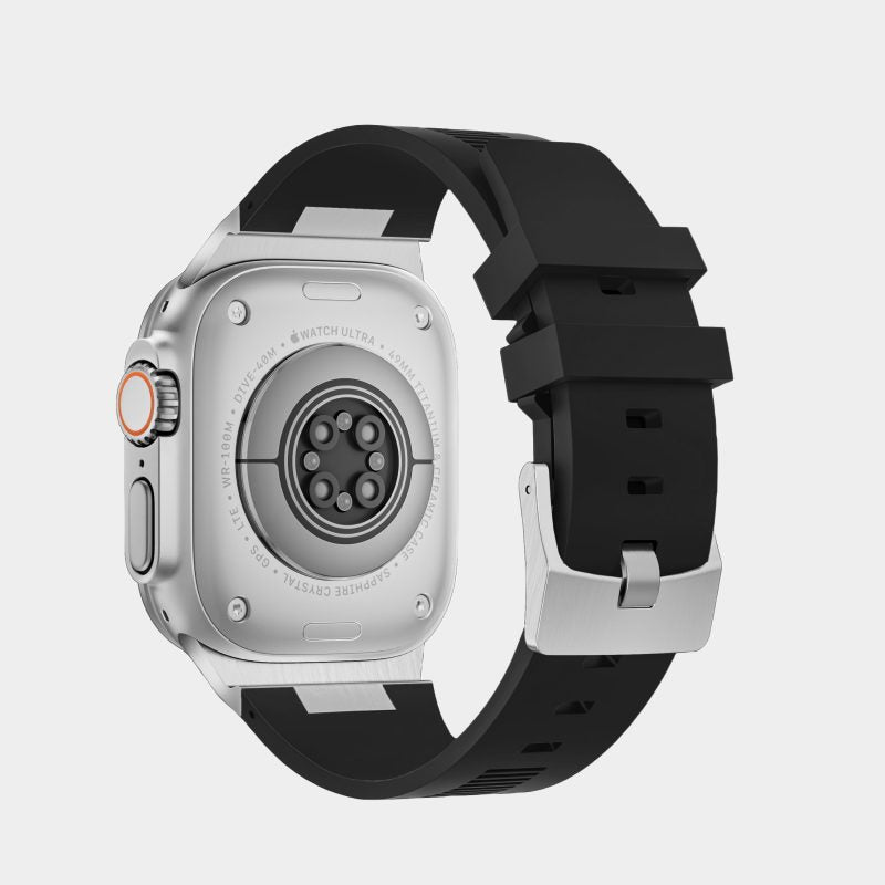 Silicone Apple Watch Band with Metal Connector – Secure Fit