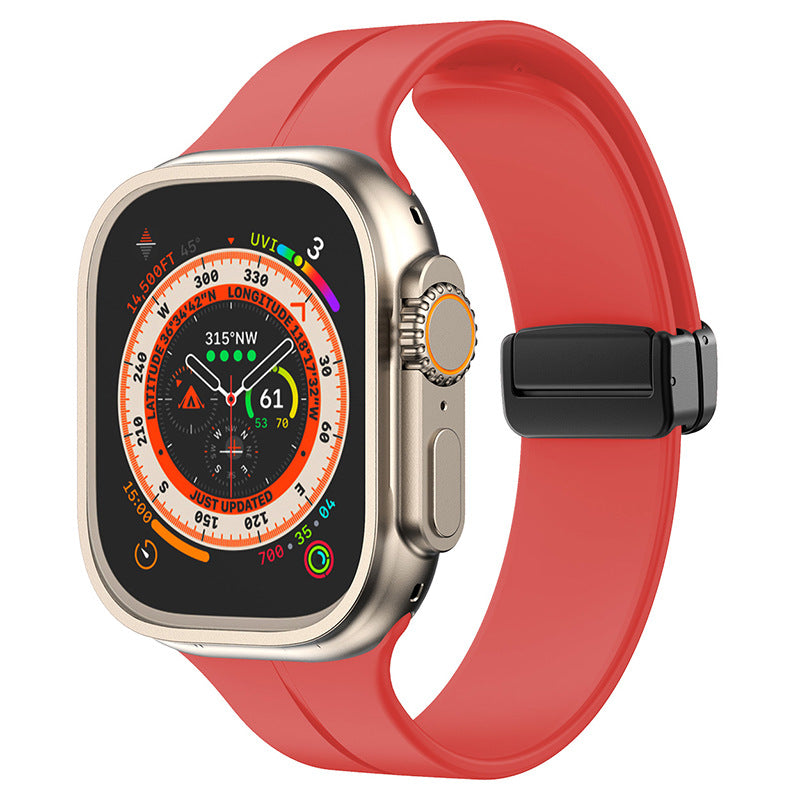 Minimalist Silicone Magnetic Band for Apple Watch