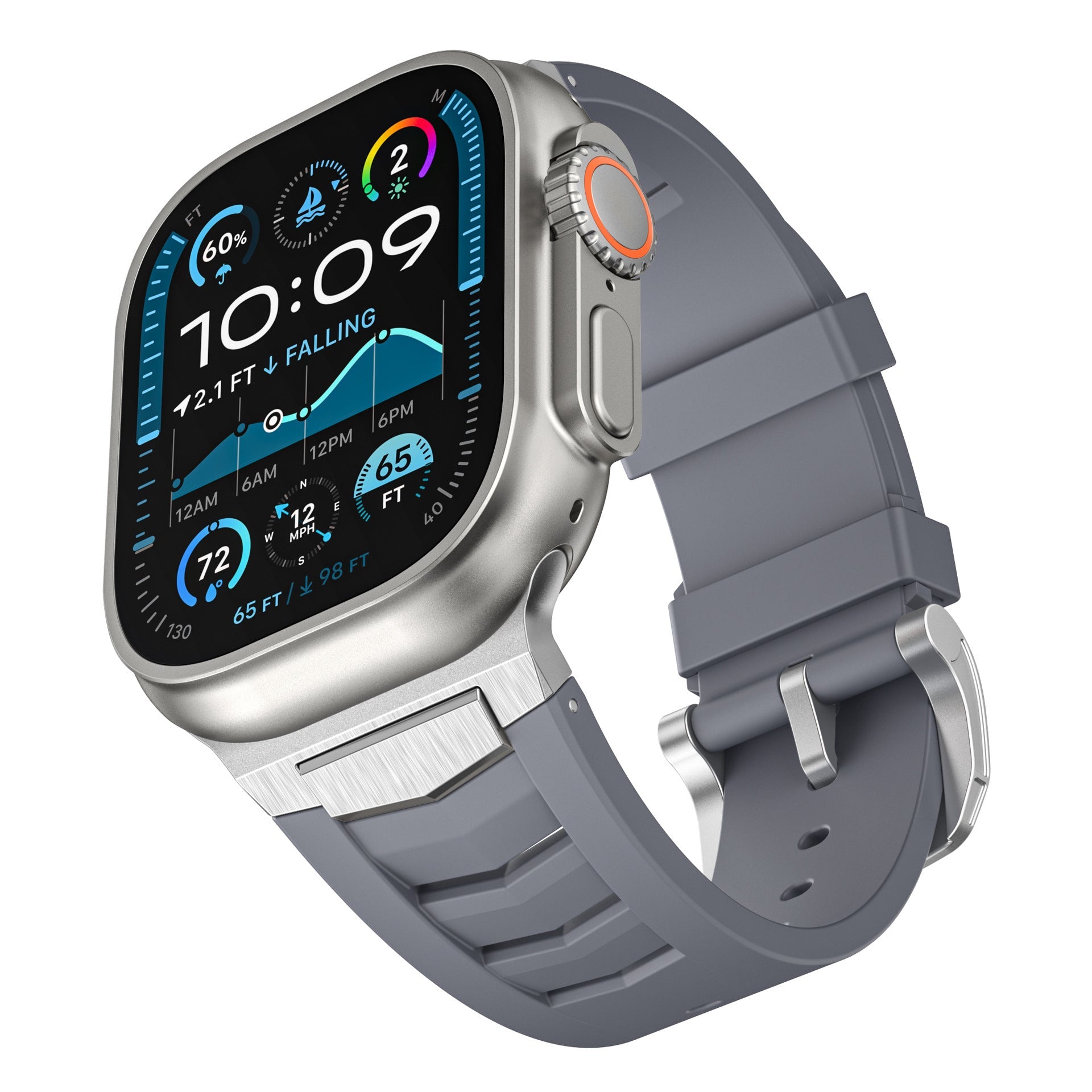 Premium Sport Fluororubber Band for Apple Watch