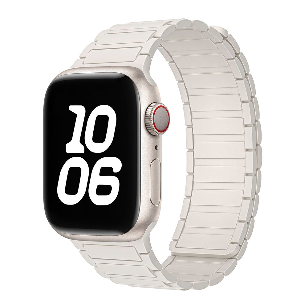 Magnetic Loop Apple Watch Band – Adjustable Premium Silicone