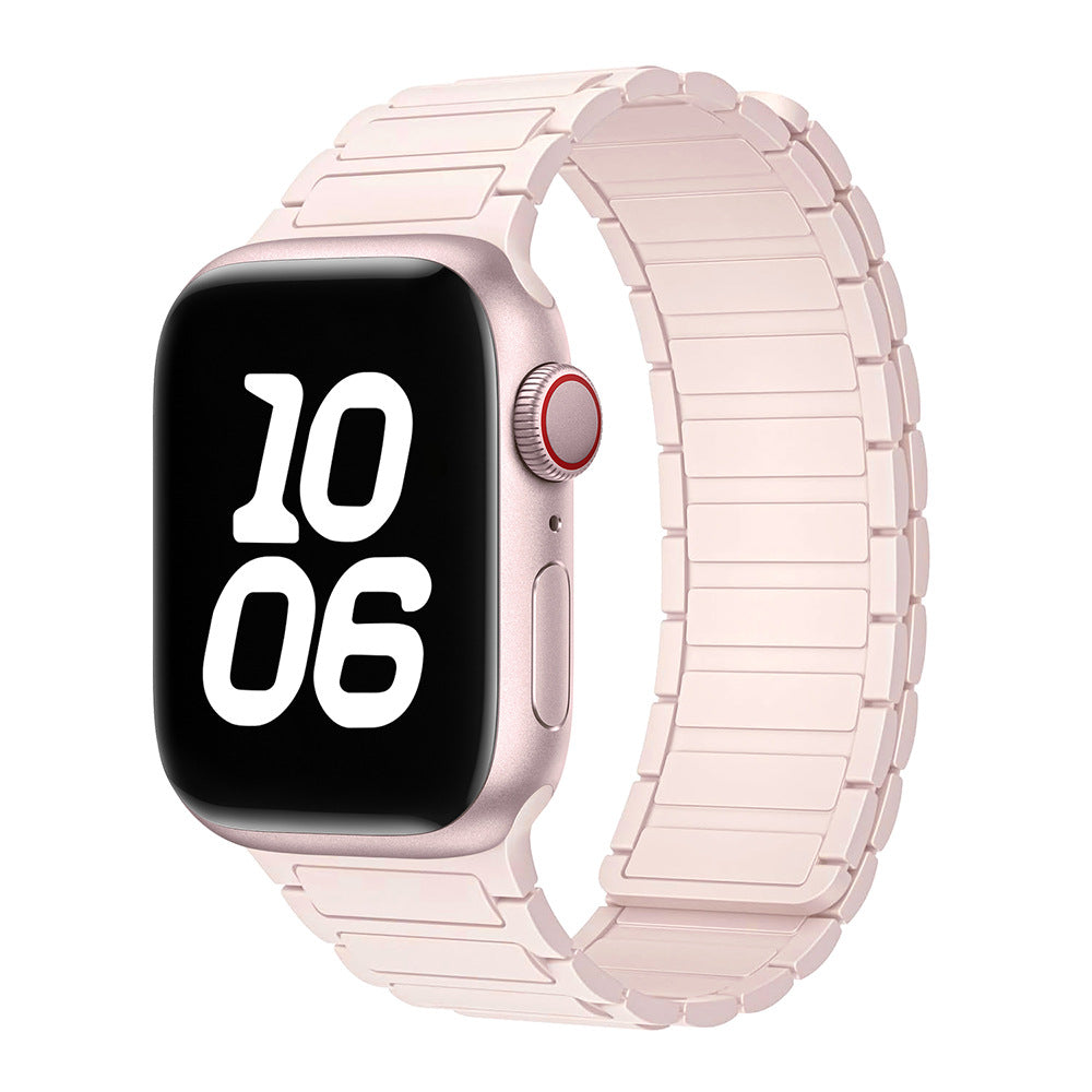 Magnetic Loop Apple Watch Band – Adjustable Premium Silicone