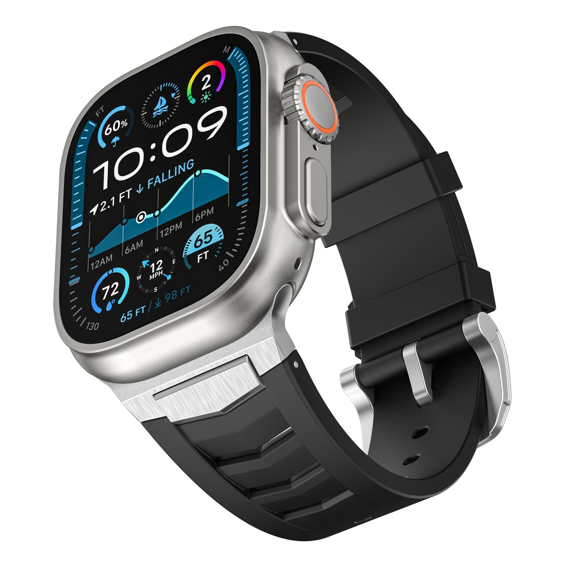 Premium Sport Fluororubber Band for Apple Watch