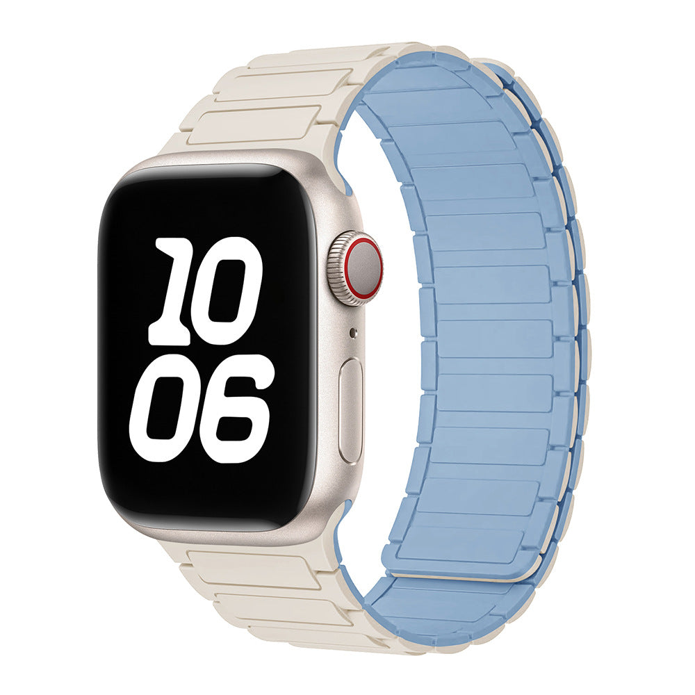 Magnetic Loop Apple Watch Band – Adjustable Premium Silicone