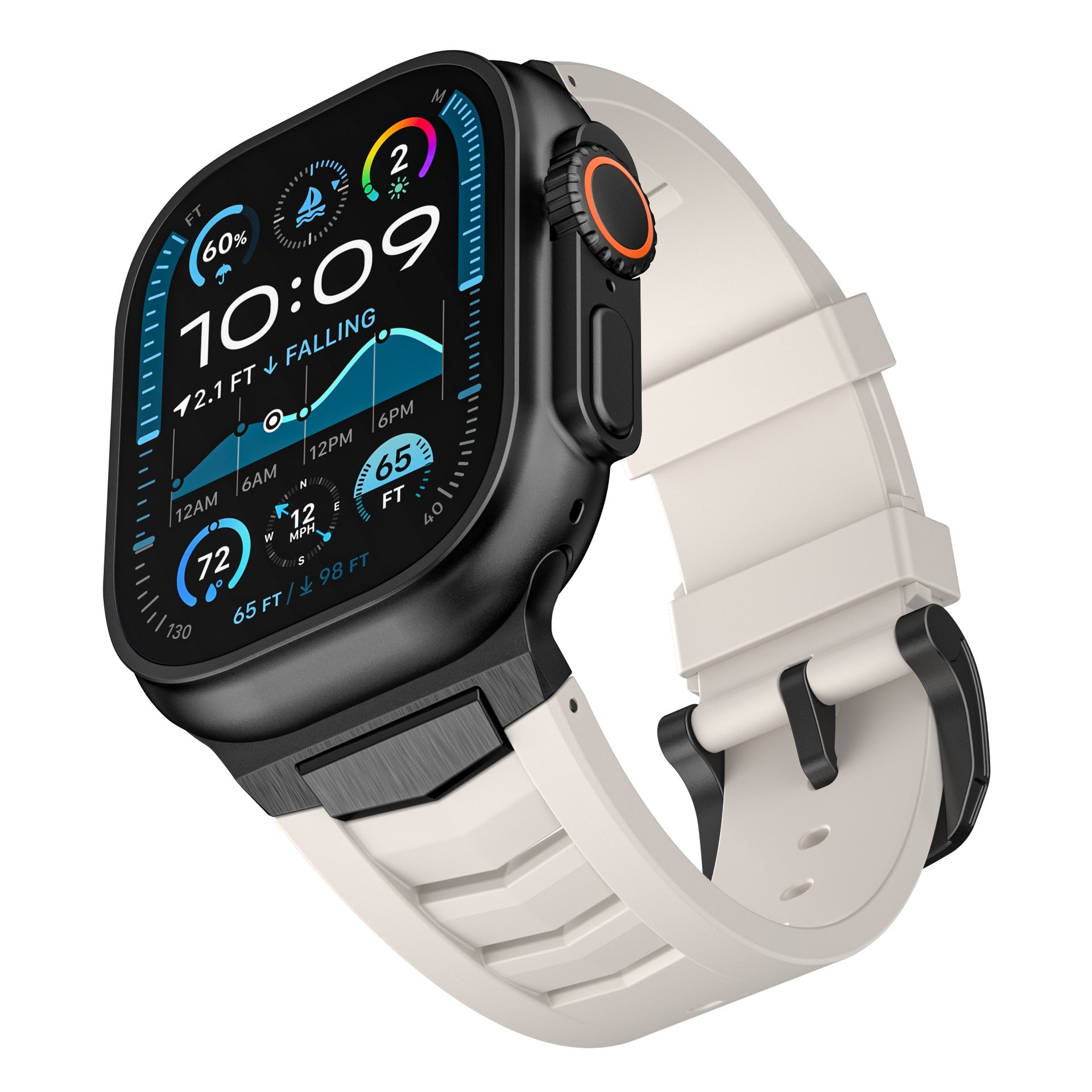 Premium Sport Fluororubber Band for Apple Watch