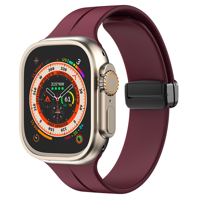 Minimalist Silicone Magnetic Band for Apple Watch