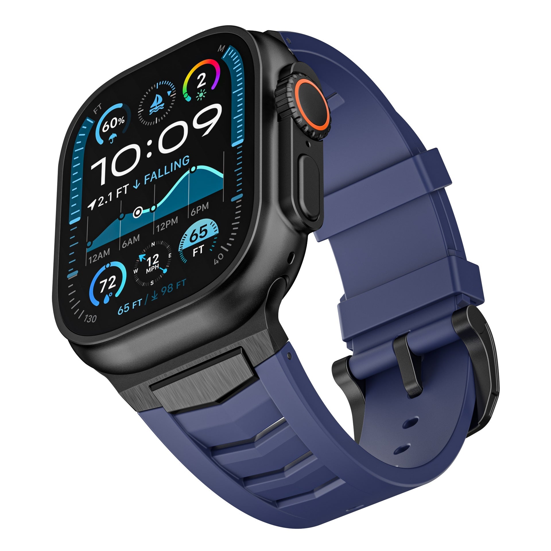 Premium Sport Fluororubber Band for Apple Watch