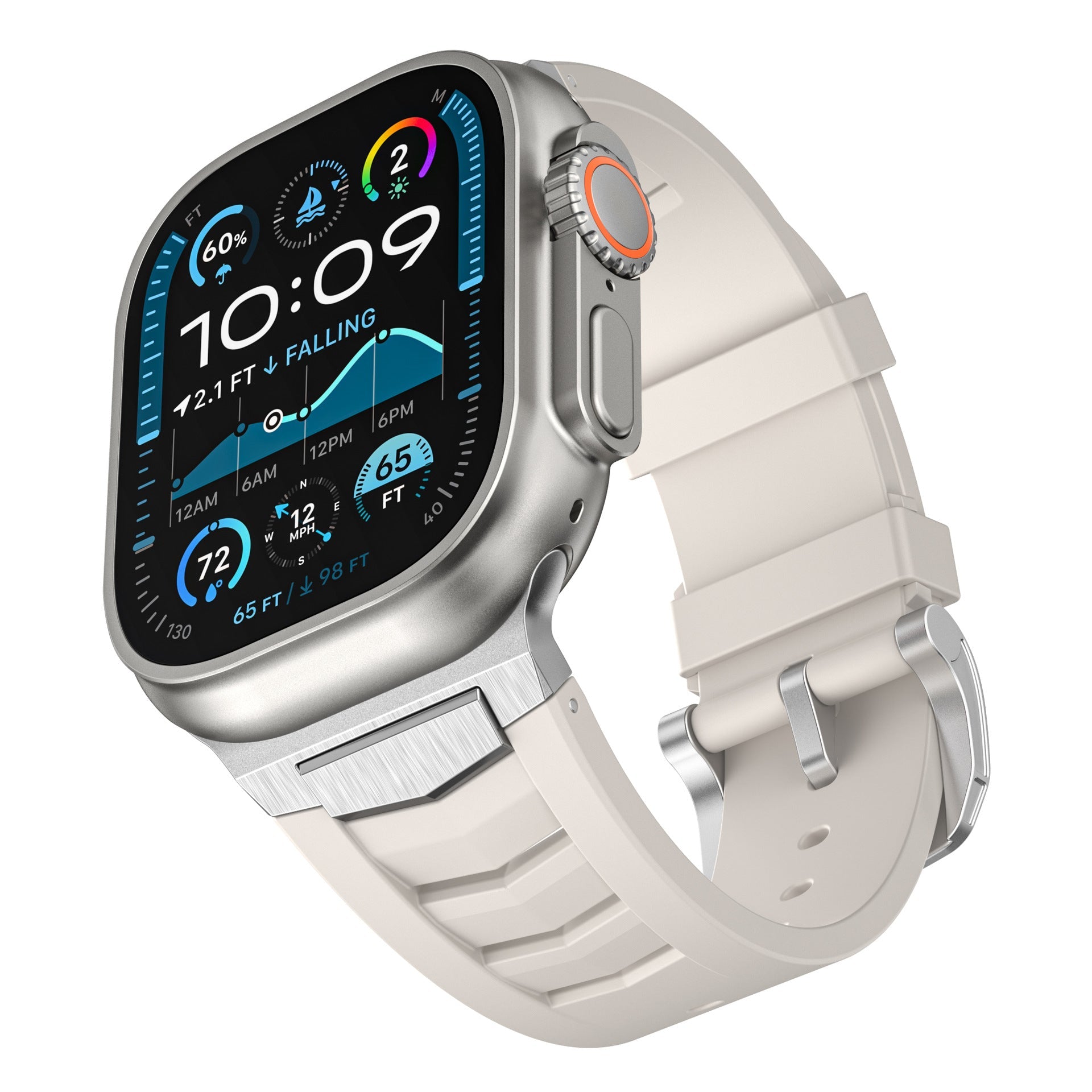 Premium Sport Fluororubber Band for Apple Watch