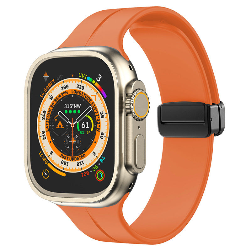 Minimalist Silicone Magnetic Band for Apple Watch