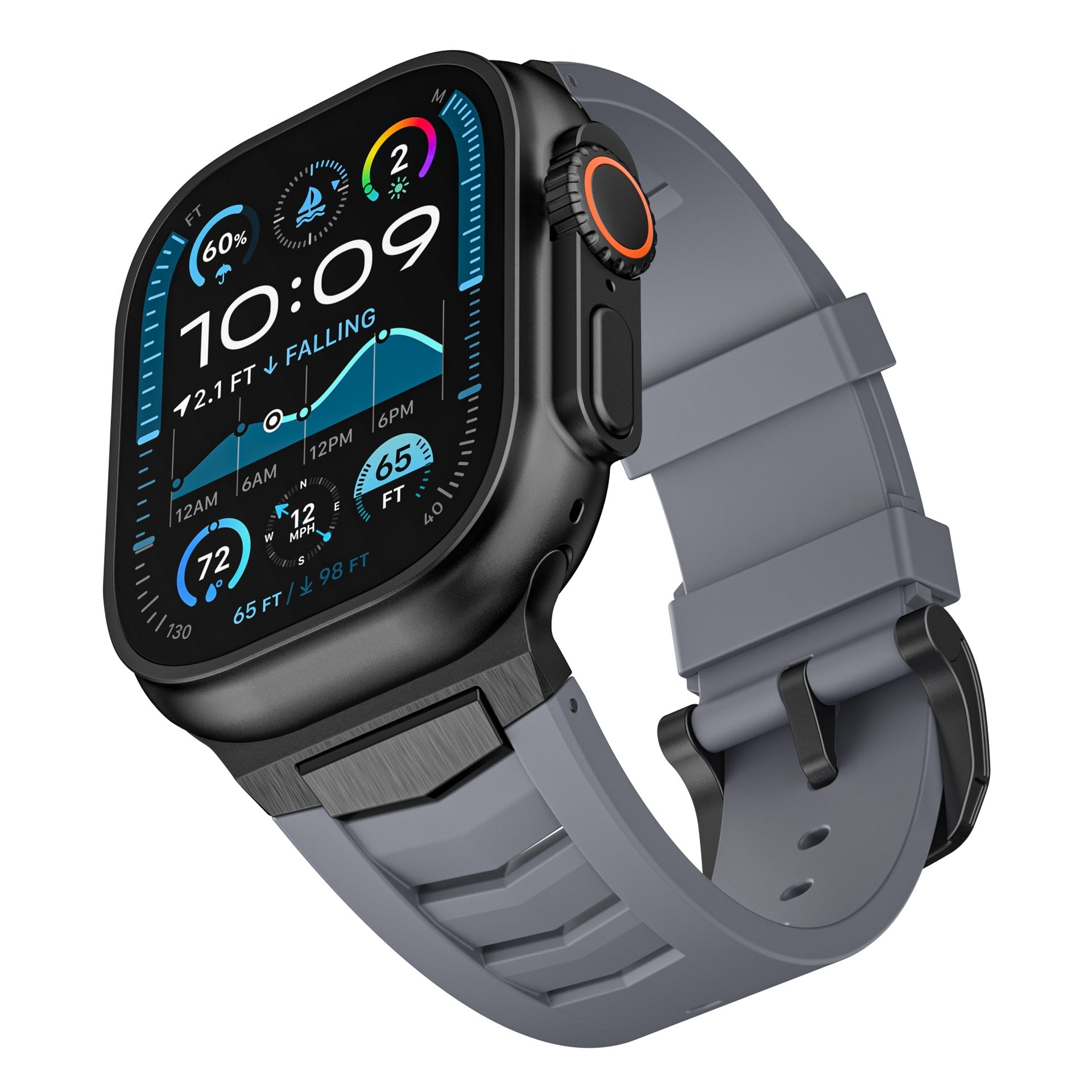 Premium Sport Fluororubber Band for Apple Watch