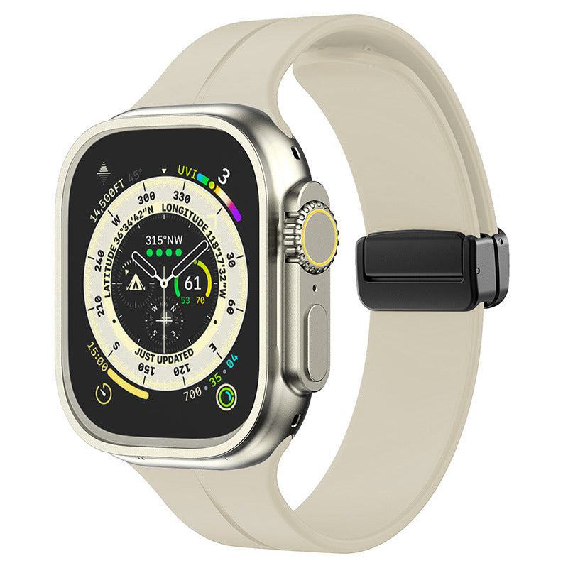 Minimalist Silicone Magnetic Band for Apple Watch