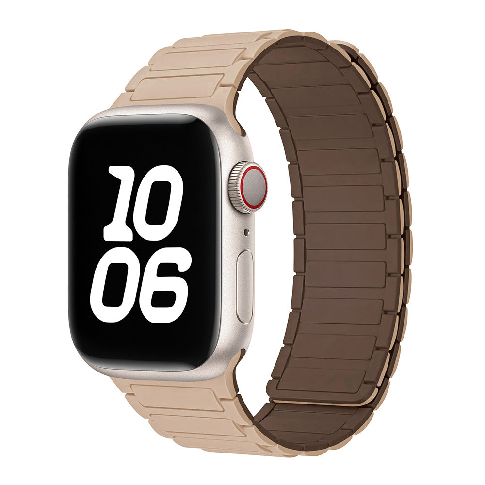 Magnetic Loop Apple Watch Band – Adjustable Premium Silicone