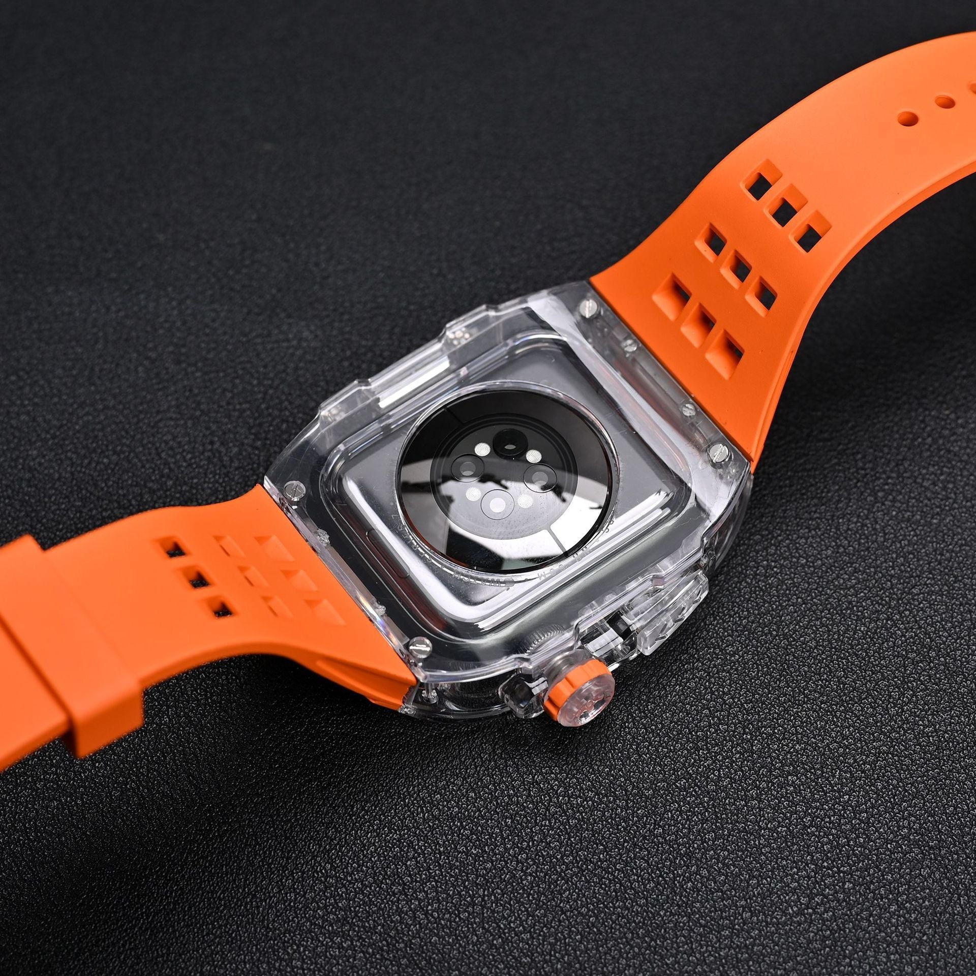 Transparent Case and Fluororubber Band Kit for Apple Watch – RM V30