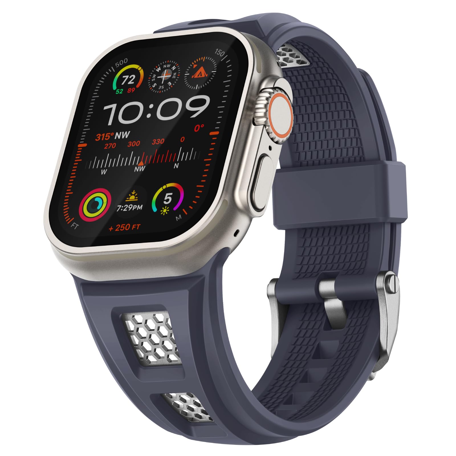 Rugged Sport Silicone Apple Watch Band