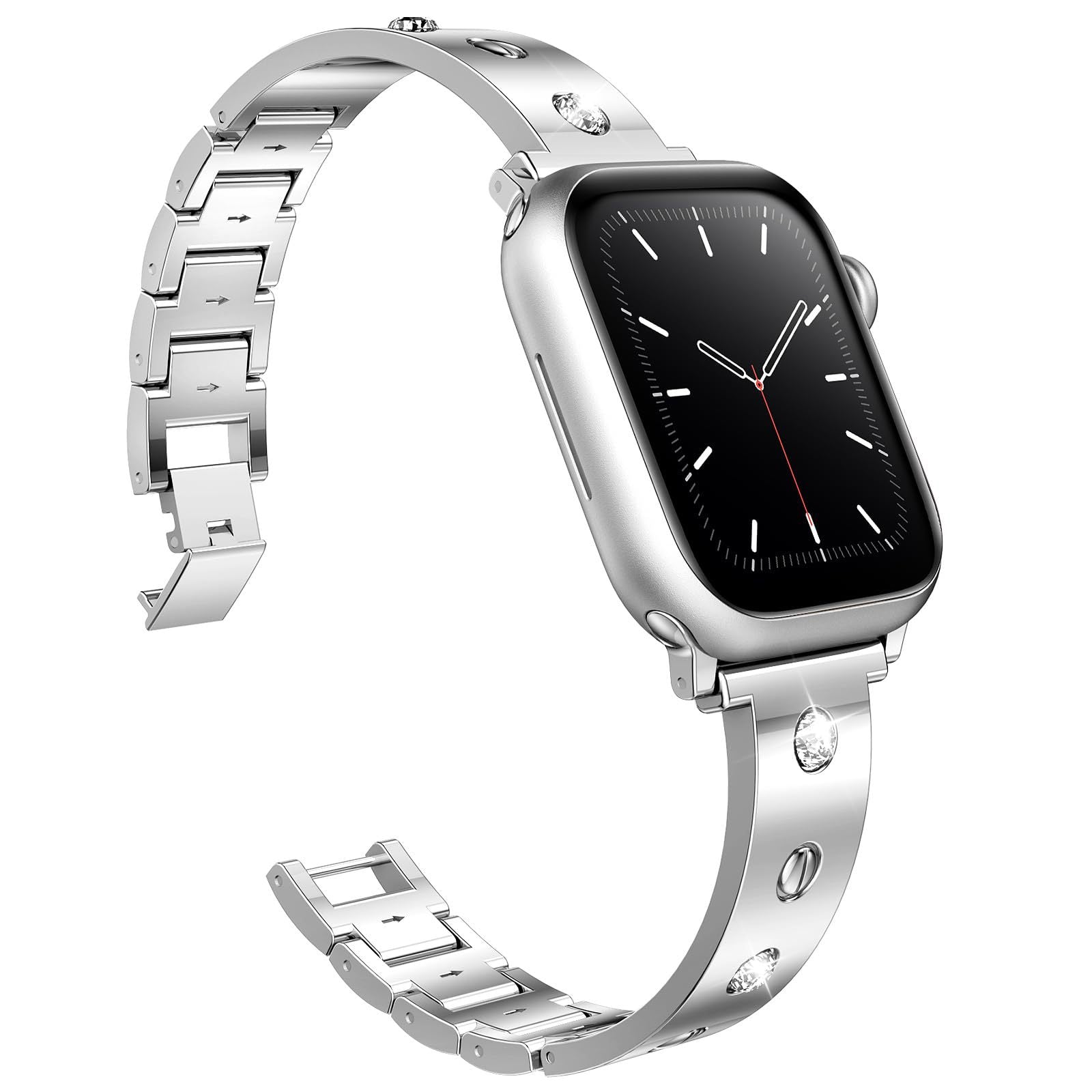 Apple Watch Diamond Bracelet – Luxury Metal Edition