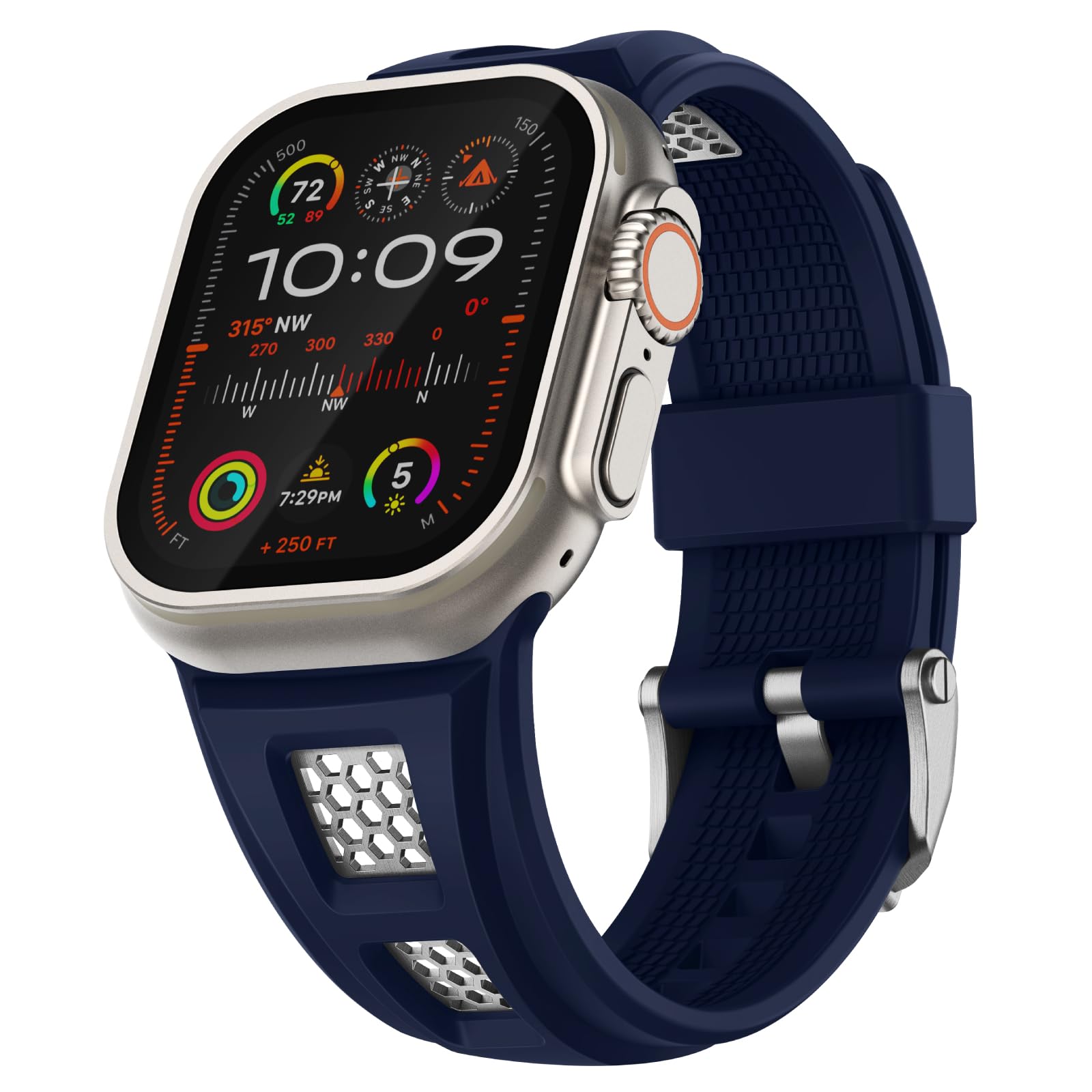 Rugged Sport Silicone Apple Watch Band