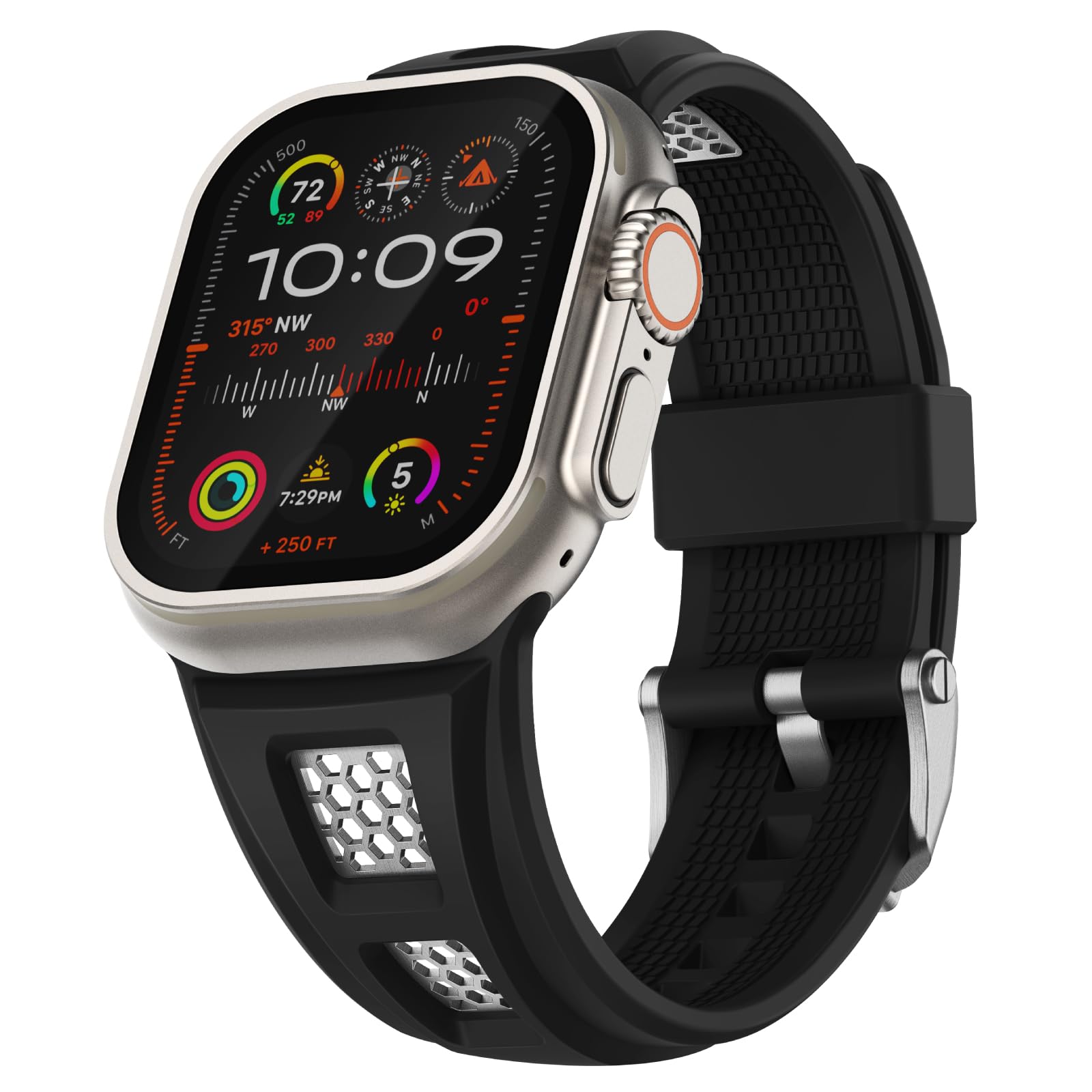 Rugged Sport Silicone Apple Watch Band