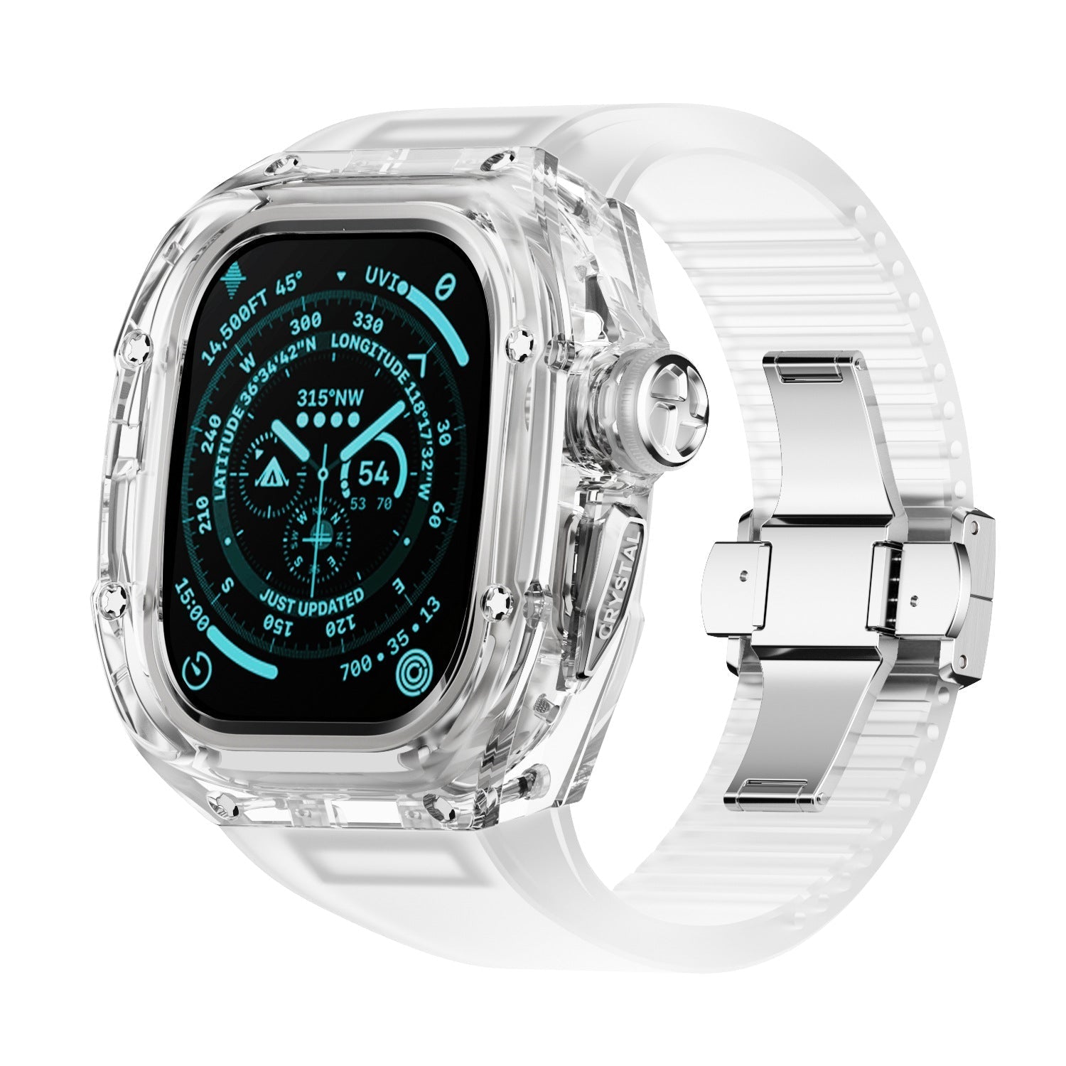 Men’s Apple Watch Crystal Band – Refined Finish and Luxury Appeal