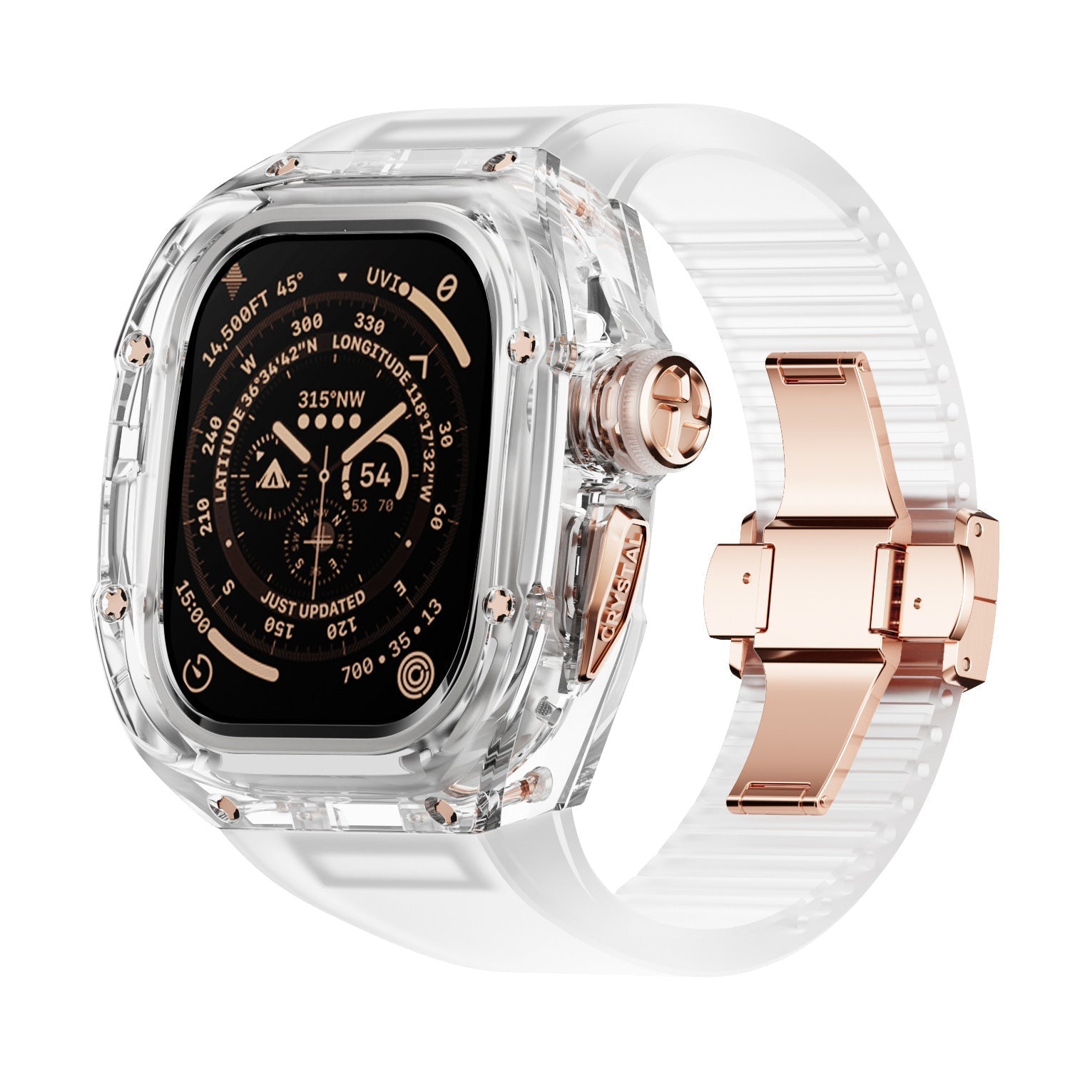 Men’s Apple Watch Crystal Band – Refined Finish and Luxury Appeal
