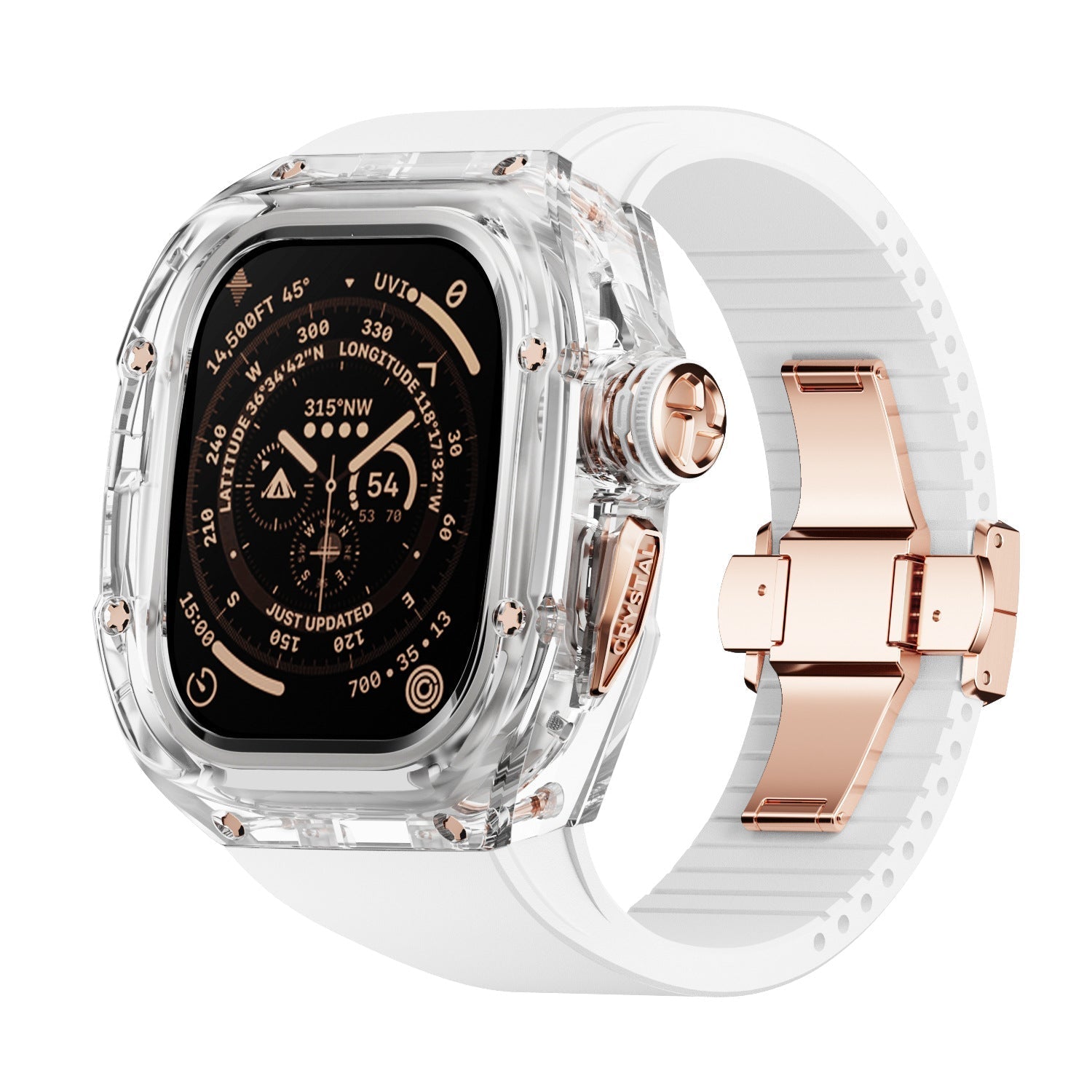 Men’s Apple Watch Crystal Band – Refined Finish and Luxury Appeal