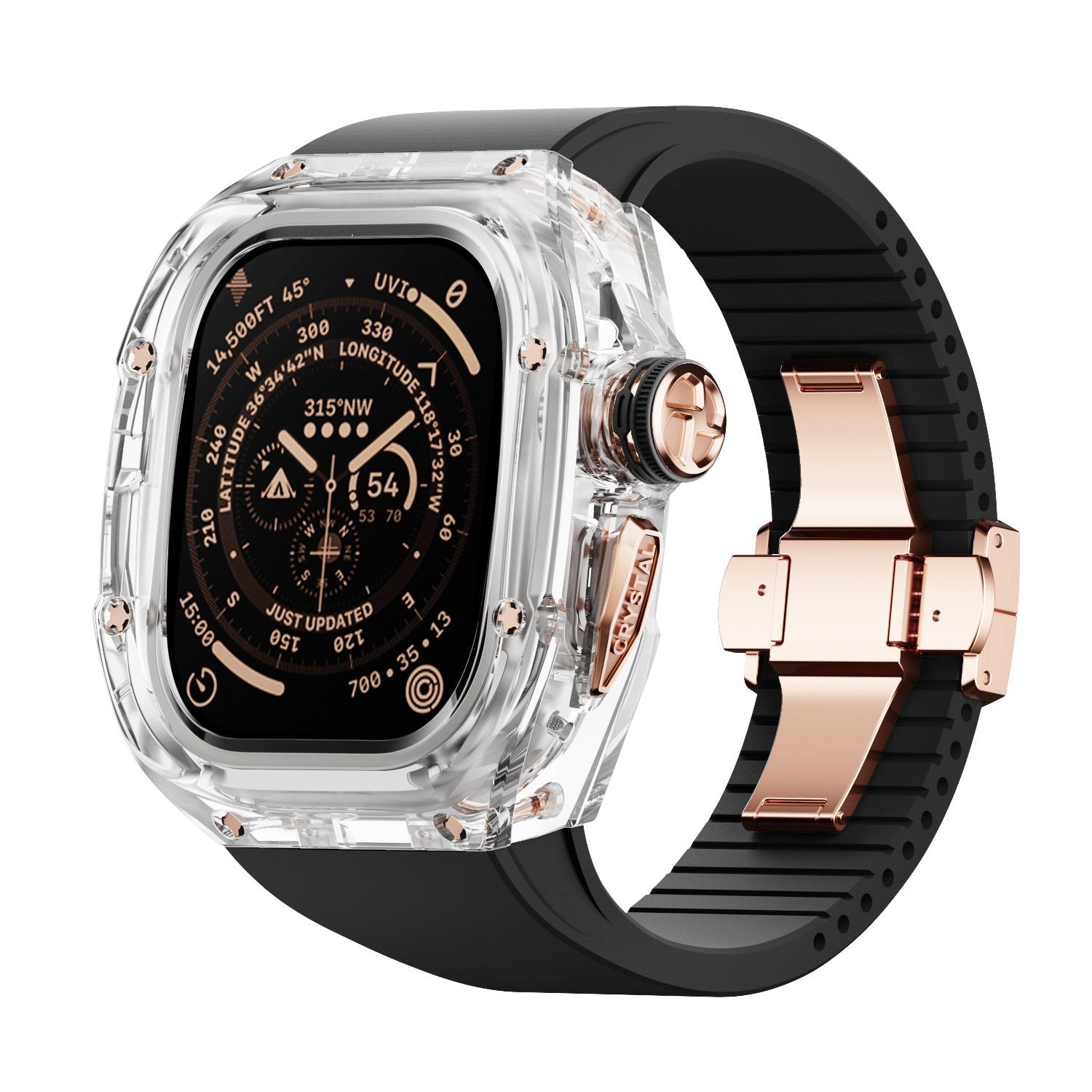 Men’s Apple Watch Crystal Band – Refined Finish and Luxury Appeal