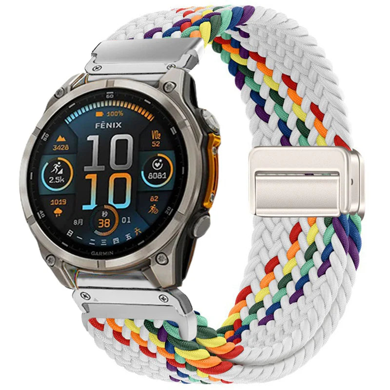Garmin QuickFit Nylon Strap with Magnetic Buckle – Premium Adjustable Fit