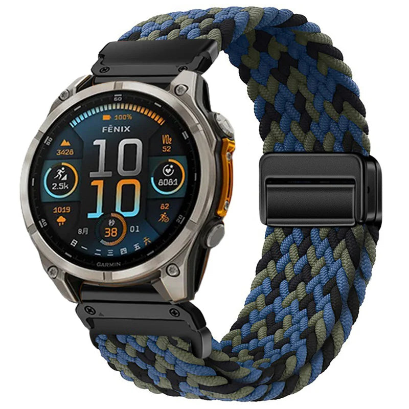 Garmin QuickFit Nylon Strap with Magnetic Buckle – Premium Adjustable Fit