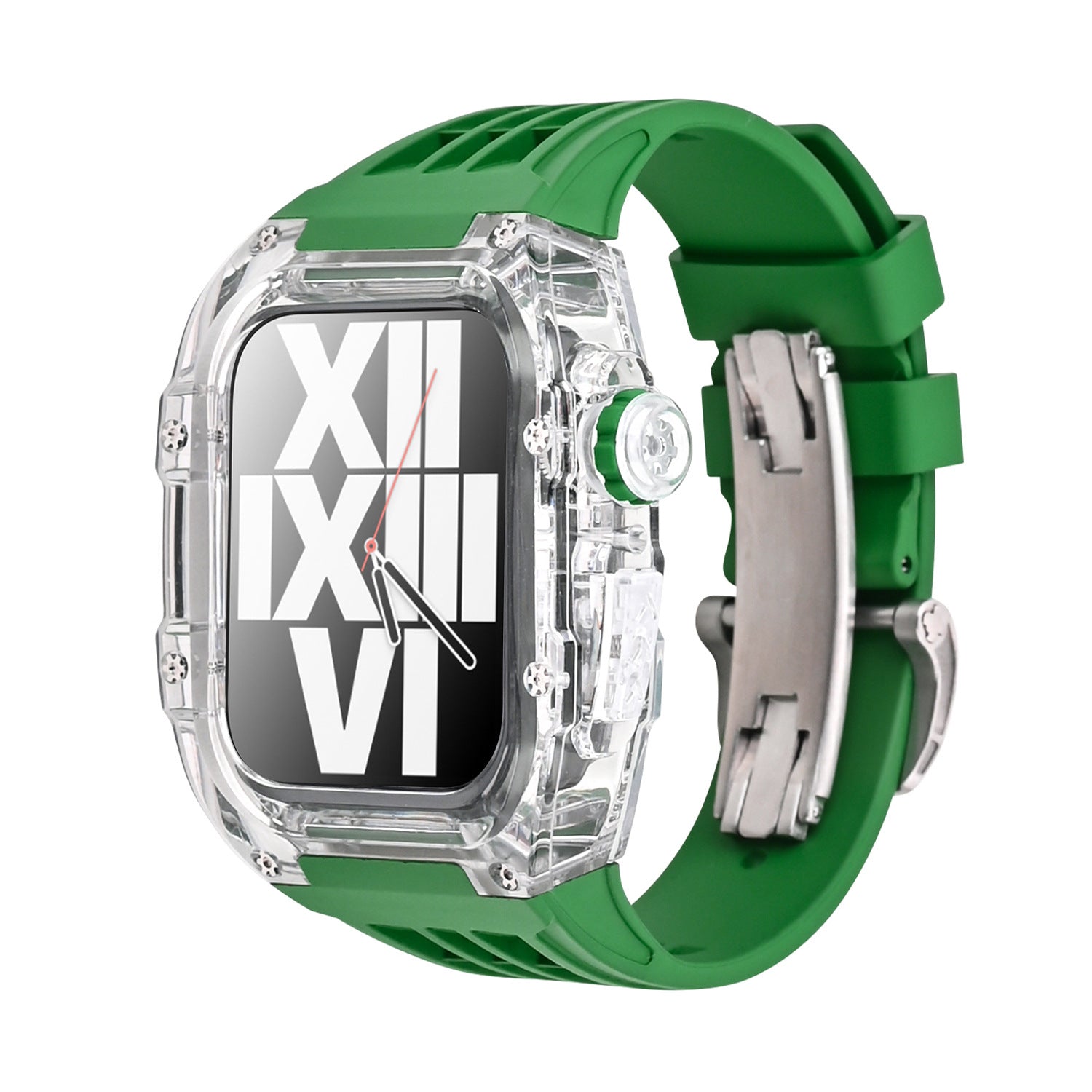 Transparent Case and Fluororubber Band Kit for Apple Watch – RM V30